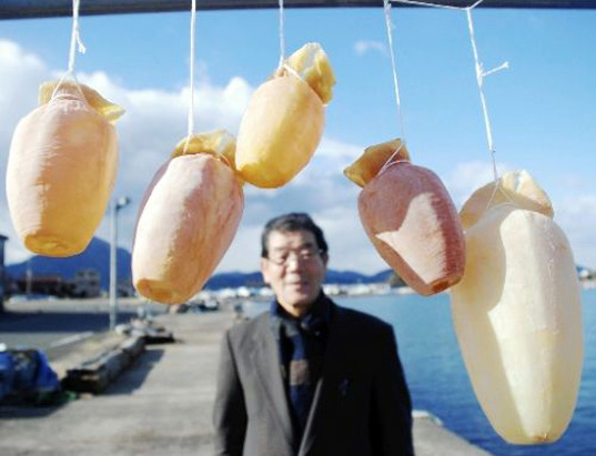 sustainable design, green design, biodegradable materials, edible tableware, squid sake jars, Ika Tokkuri