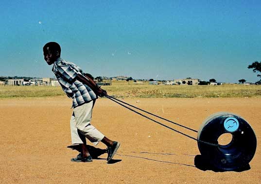 The Q Drum allows people to easily roll water from clean sources that are miles away water, developing world, q drum, qdrum, cooper hewitt, new york, new york city, nyc, ny