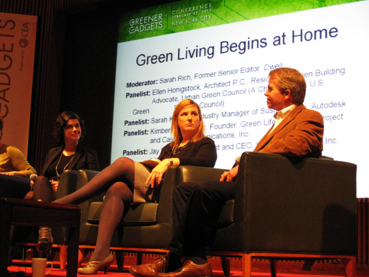Green Living at Home Panel sustainable design, green design, greener gadgets conference, green gadgets, green electronics, sustainable technology, clean tech, renewable energy, energy efficiency