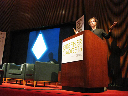 Yves unveils his new chandelier sustainable design, green design, greener gadgets conference, green gadgets, green electronics, sustainable technology, clean tech, renewable energy, energy efficiency, yves behar