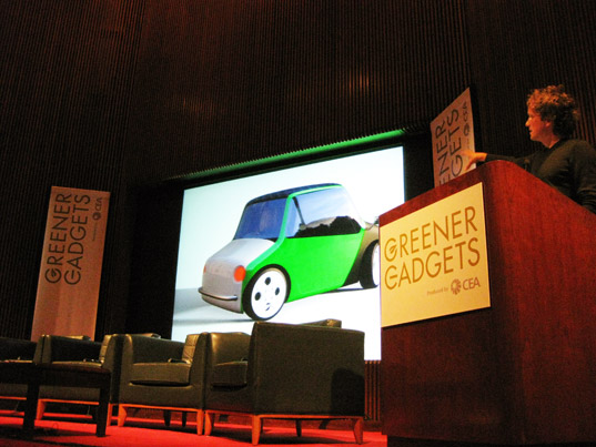 Yves unveils his green car concept sustainable design, green design, greener gadgets conference, green gadgets, green electronics, sustainable technology, clean tech, renewable energy, energy efficiency, yves behar