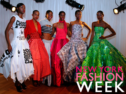 gary-harvey-greenshows-17 eco-fashion, Fall/Winter 2010, Gary Harvey, new york fashion week, New York Green Fashion Week, newspaper dress, recycled clothing, recycled fashion, Sustainable Fashion, the greenshows, trashion, upcycled clothing, upcycled fashion