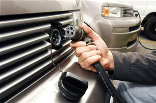 vehicle to grid, powering grid with electric vehicles, toyota scion, willett kempton, center for carbon-free power integration, university of delaware, electric vehicles, delaware utilities, renewable power, power storage