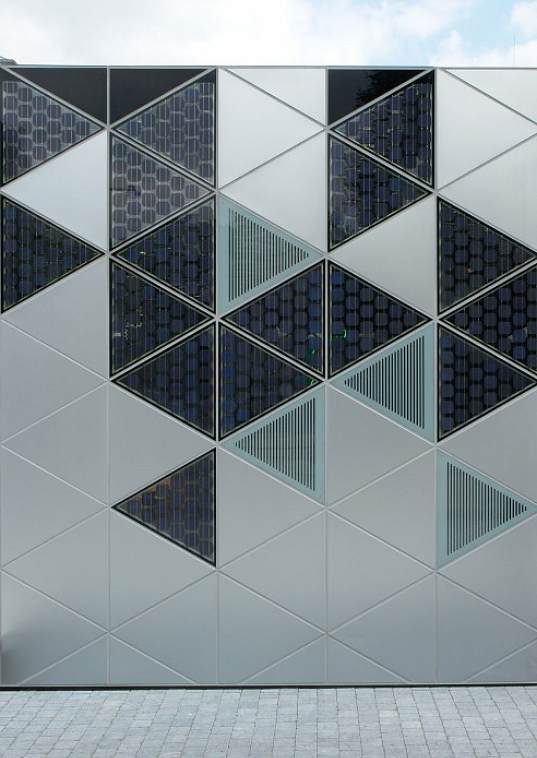 Saint-Etienne, France, Cite du Design, International Design Center, LIN, lattice structure, solar panels, photovoltaic cells, energy efficient design, heat recovery