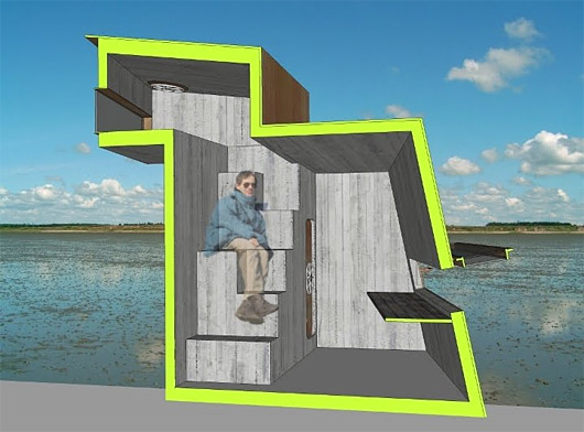sustainable design, green design, wadden sea, guggenheim design it shelter competition, david eltang, seashelter