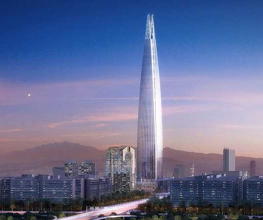 architecture, super tower, skyscraper, LEED, LEED certification, seoul, south korea, seoul skyscraper, eco skyscraper, Kohn Pederson Fox,