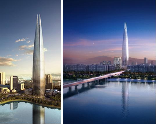 architecture, super tower, skyscraper, LEED, LEED certification, seoul, south korea, seoul skyscraper, eco skyscraper, Kohn Pederson Fox,