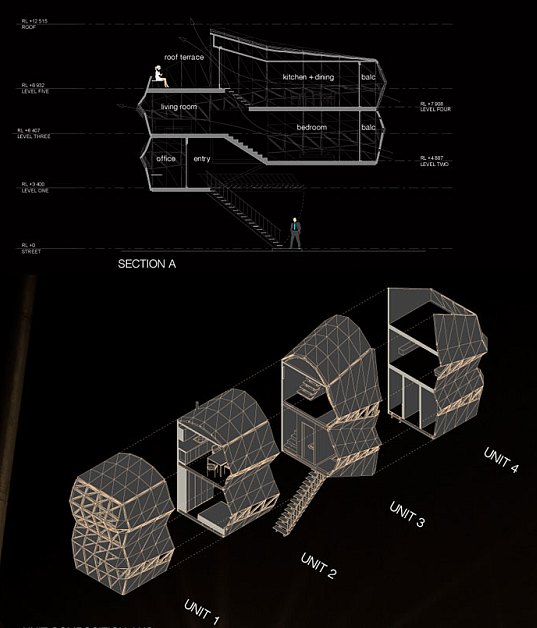 urban design, prefab friday, prefab house, prefab housing, prefabricated panels, parasite, parasite prefab, lara calder architects