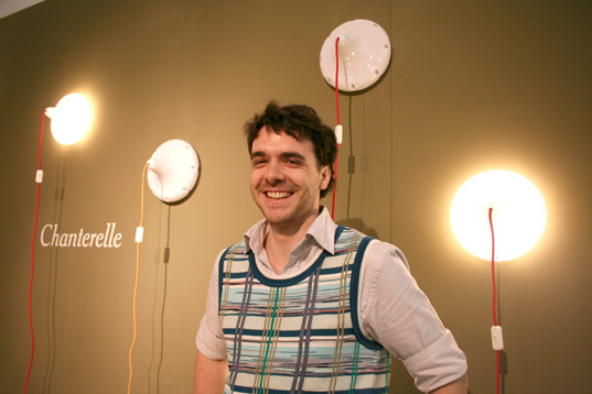 Milan, Salone, Droog, A touch of green, Italy, Furniture Fair, Dutch design, sustainable design, Tejo Remy, Jens Praet, Mattias Ries’  Chanterelle lights at salone satellite