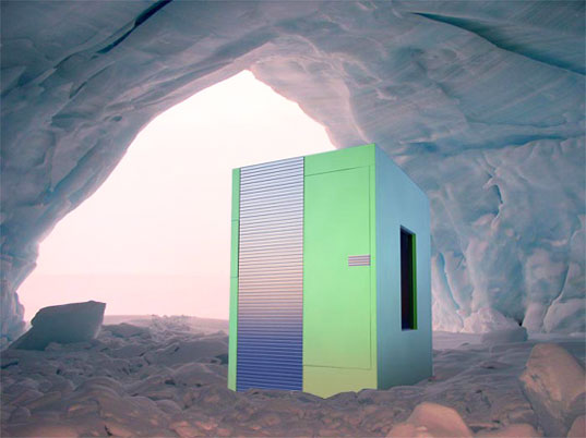 arctic mobile unit exterior arctic mobile unit, 2-b-2 architects, prefab architecture, prefab for extreme weather, prefab for extreme conditions, prefab for cold weather, prefab design, prefab shelter, prefab housing, mobile housing, Andrey Bondarenko