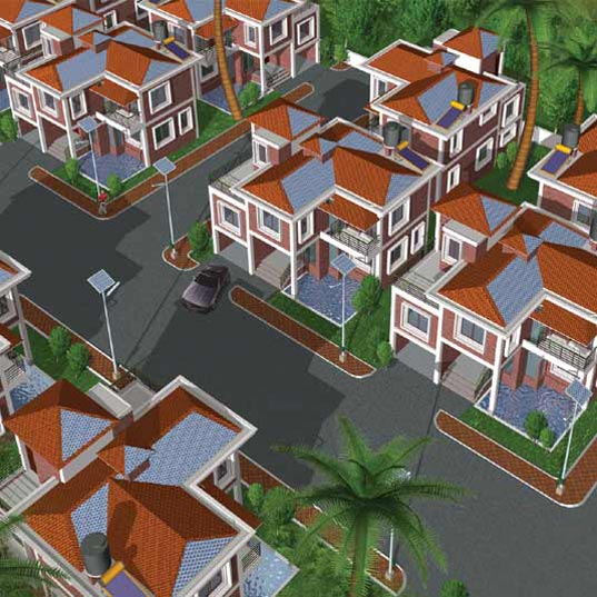Rabi Rashmi Abasan, India green building, India solar energy, India solar community, India Rabi Rashmi Abasan, solar energy, building integrated solar photovoltaics, BIPV India, bengal4.jpg