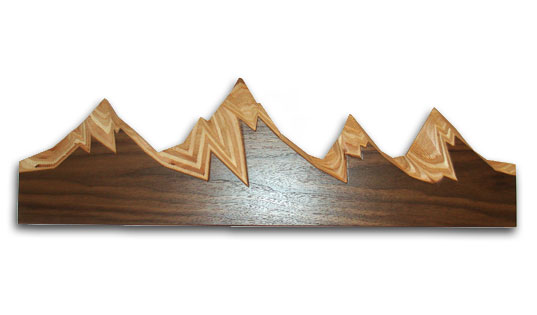 BKLYN DESIGNS 2007, BraveSpace, Tetris Furniture, Bamboo, Sustainable Furniture, Scrap wood mountain range coat hanger