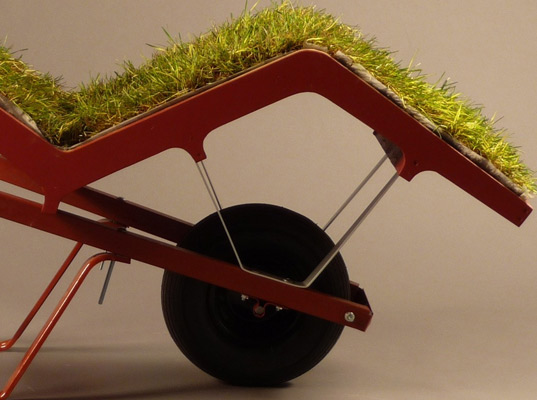chaise lawn chair, wheelbarrow chair, voos, deger, best chairs on broadway, green seating, green chairs