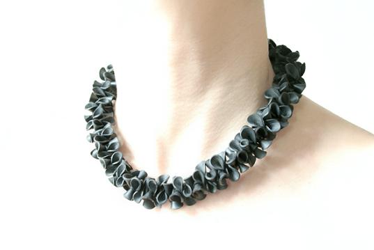 christiane diehl, rubber jewelry, recycled rubber jewelry, re-purposed rubber jewelry