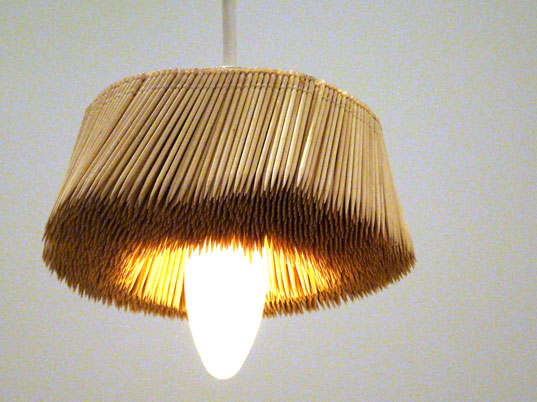 sustainable design, green design, icff 2009, international contemporary furniture fair, new york design week, eco friendly furnishings, daisuketoothpicklamp