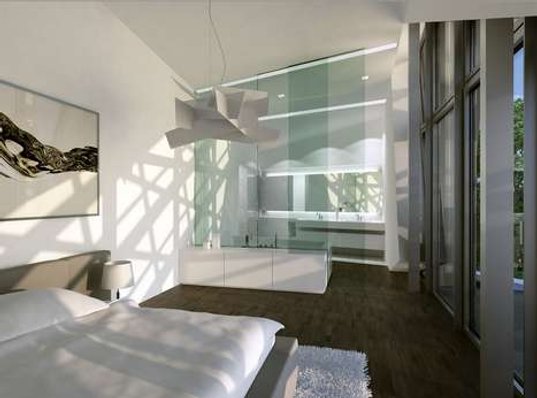 prefab, daniel libeskind, villa, interior