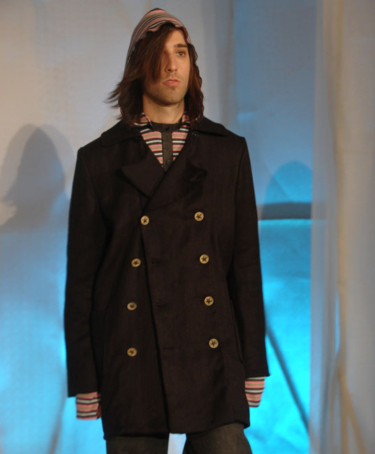 PROJECT EARTH DAY: Eco Fashion Student Competition, Tiffany L. Pek Menswear, Photography by Jill Fehrenbacher, Emerging Green Builders Eco Student Fashion Show, Jill Danyelle Fashion Judge, Student Fashion Design contest