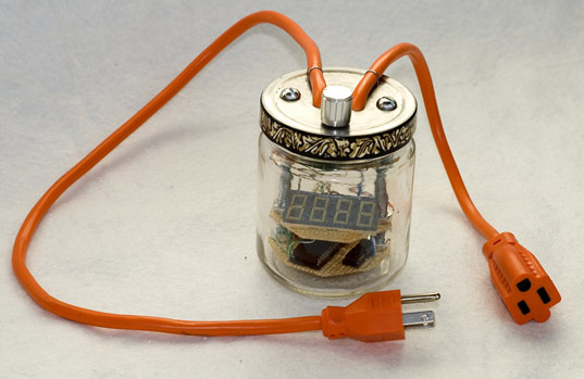 Enerjar, energy monitor, homemade energy meter, energy meter, DIY energy meter, greener gadgets, greener gadgets competition, matt meshulam, zach dwiel, green gadgets, home energy monitoring device, energy monitor