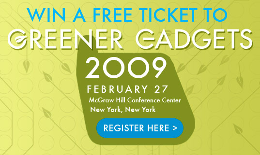 Greener Gadgets Conference, Greener Gadgets Ticket Competition, Greener Gadgets Ticket Giveaway, Greener Gadgets Design Competition, Green Gadget, Green electronics show, CEA, Inhabitat