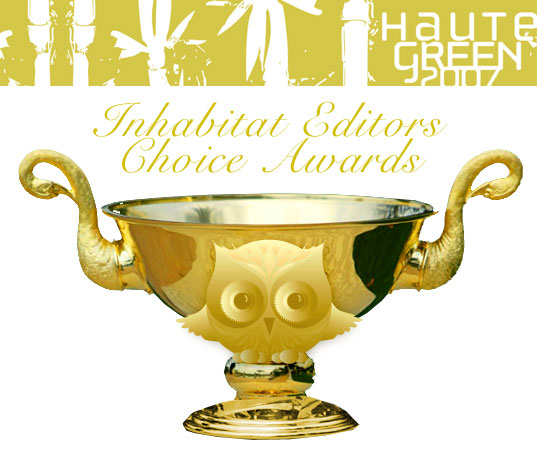 Haute Green Inhabitat Editors Choice Awards, Haute Green Best in Show, HauteGREEN Awards