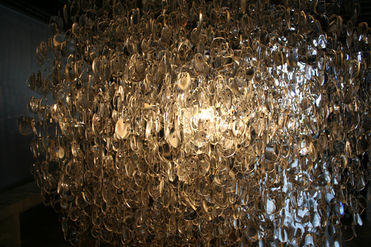 Stuart Haygarth, Spectacle Chandelier, Eye-glass chendelier, eyeglass chandelier, Ariana Mouyiaris, recycled design, reclaimed design, recycled materials, reused materials, Trash Luxe, reclaiming design, trash as treasure, trash design, garbage design, london design festival, reused materials, reused design, recycled design, stuart haygarth