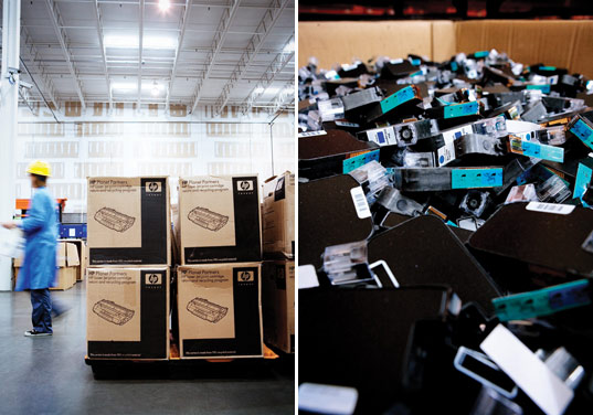 hp sustainability, hewlett-packard printers, green printers, green appliances, sustainable business practices, green business, recycled materials, recycling initiatives, energy efficiency