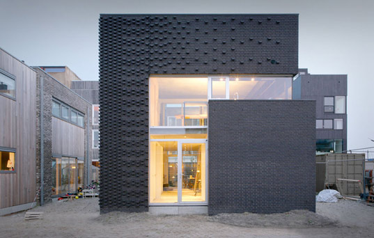 ijburg house, marc koehler, sustainable architecture, green building, vertical garden, solar power, geothermal heating, amsterdam residence