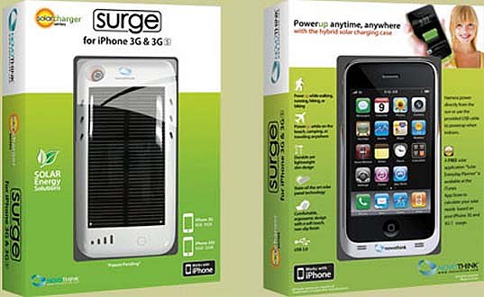 solar surge, ipod, iphone, charger, case, novothink, apple, portable charger