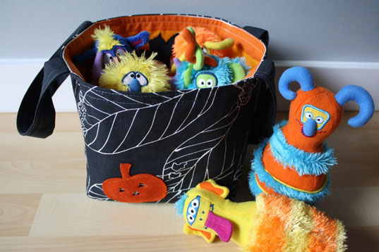 jack on black bag, inhabitots, green halloween, eco halloween, halloween treats, healthy treats, cassette take skulls, sustainable halloween