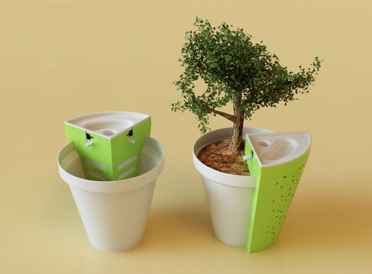 jarst, compost vase, green solutions, sustainable design, green design, planter, gardening
