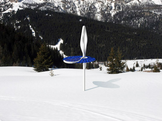 ross lovegrove, alpine capsule, solar powered, sustainable building, green architecture, green design, conceptual architecture