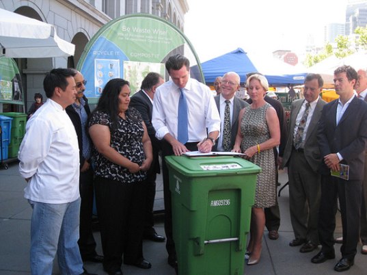 Mayor Newsom, Gavin Newsom, San Francisco, Composting Mandate, Recycling Mandate, Legislation, composting, recycling