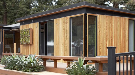 modern-cottage modern cottage, sunset magazine, pre-fab housing, sustainable housing, modern cabana