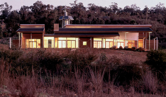 kimberly ackert, ackert architects, monier design commission, monier house, sustainable architecture, wind turbine, solar water heaters, perth australia, passive cooling