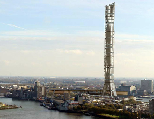 Rotterdam Tower by Monolab sustainable architecture, green building, green design, Rotterdam Tower, Monolab, Monolab Architects, Sustainable Building, Photovoltaic
