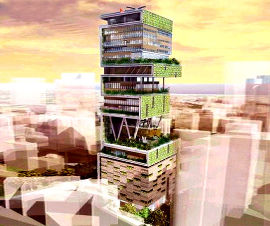 green-faced tower in mumbai, greenwashed buildings, non green buildings, eco buildings, greenwashed architecture, fake green buildings