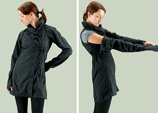Nau women’s gear, Nau Chrysalis overlayer, Nau convertible jacket, Nau convertible dress, 100% recycled polyester, Tenjiin EcoCircle, sustainable style, eco-fashion