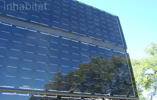 north house photovoltaic panel north house, team north, us solar decathlon 2009, sustainable architecture, green building, passive solar design, passive house, solar power