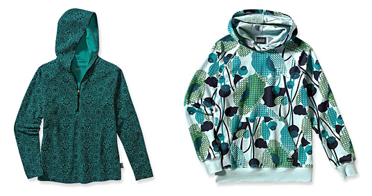 Patagonia Spring Summer 2008, Patagonia Women’s Collection, Patagonia Rhythm Hoody, Patagonia Valley Sweatshirt, organic cotton, sustainable style, eco-fashion, outdoor gear