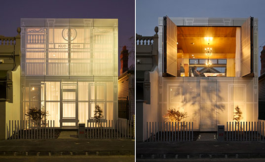 perforated house perforated house, Kavellaris Urban Design, contemporary architecture, contemporary home design, sustainable building, solar orientation, passive ventilation, city block home design