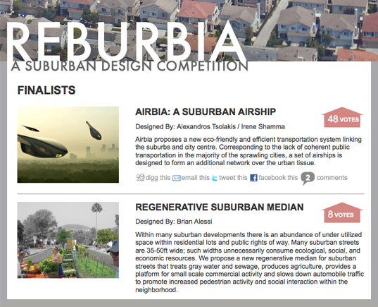 Reburbia Finalists Announced reburbia finalists, reburbia, reburbia top 20, reburbia design competition, redesign the suburbs