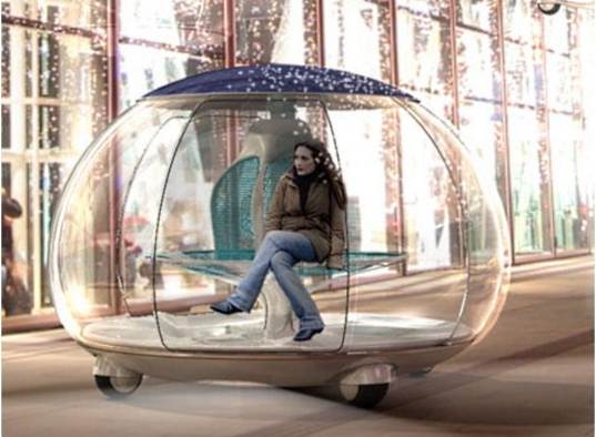 Ross Lovegrove elevated vehicles, Ross Lovegrove, Car on a stick, Future-forward vehicles, electric future vehicles, streetlamp cars, cars that double as streetlamps, car on a stick, solar powered car, transportation tuesday