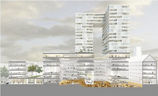 rotterdam city-hall, rotterdam, city-hall, extension, competition, sustainable building
