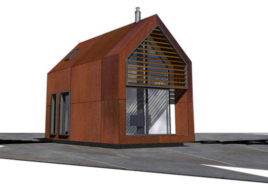 shed for living, big shed, little shed, fkda architects, pre-fab housing, prefab housing, modular housing