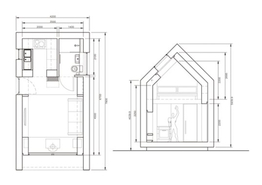 shed for living, big shed, little shed, fkda architects, pre-fab housing, prefab housing, modular housing