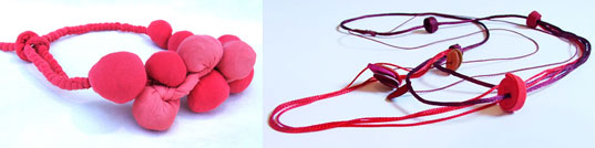 Silvina Romero, Recycled Textile jewelry, recycled jewelry, fabric jewelry, eco jewelry, buenos aires designer 6