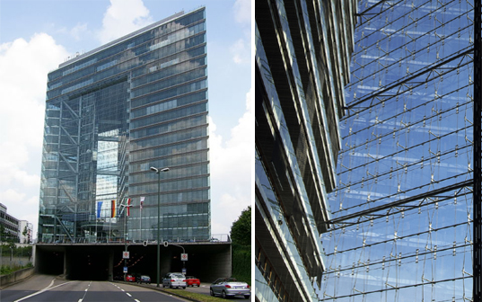 stadttor_5.jpg, Dusseldorf green building, green skyscraper, german green building, sustainable building