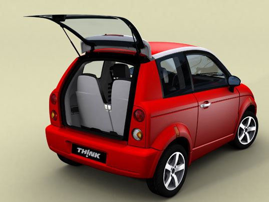Think car, THINK electric car, electric car, zero emissions vehicle, zero emissions car, THINK automotives, THINK vehicle, compact car, green transportation, sustainable cars, transportation tuesday, thinkcity1.jpg