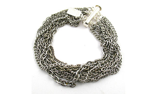 recycled chains, recycled chain bracelet, eco jewelry