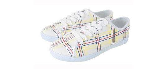 Preppy in plaid! VEGAN SHOES, VEGETARIAN SHOES, non-leather shoes, ethical shoes, rubber shoes, green shoes, neu aura, green boots, green riding boots, sustainable shoes, eco-sneakers, eco-shoes, eco-fashion